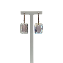 Silver earrings Crystal Shimmer, Goldplated - Earings - Marmara