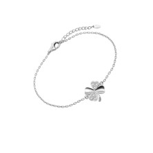 PULSEIRA TREVO LOTUS SILVER PRATA