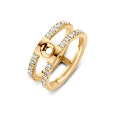 Anel Melano Twisted Trista Dourado - Anéis - Melano - Sweet Apple ® Relojoaria | Joalharia | Ourivesaria