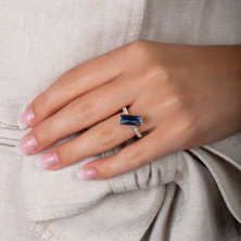 Anel de Cristal Melano Torcido - Anéis - Melano