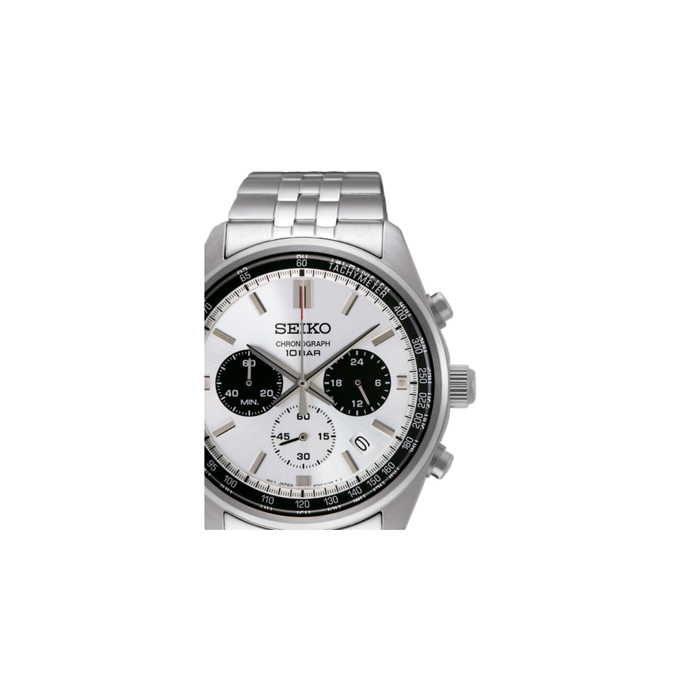 Relógio Seiko Neo Sports Crono 8T63 Panda Prateado - Seiko - Seiko - Sweet Apple ® Relojoaria | Joalharia | Ourivesaria