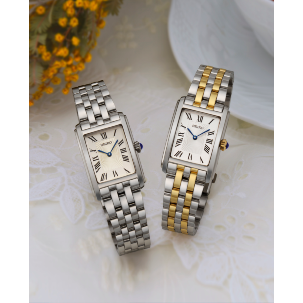 Relógio Seiko Ladies Quartzo 2P Rectangular Bicolor - Seiko - Seiko - Sweet Apple ® Relojoaria | Joalharia | Ourivesaria