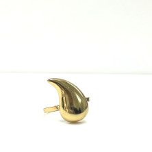 Anel em aço dourado - Outlet - Ortiz Jóias - Sweet Apple ® Relojoaria | Joalharia | Ourivesaria