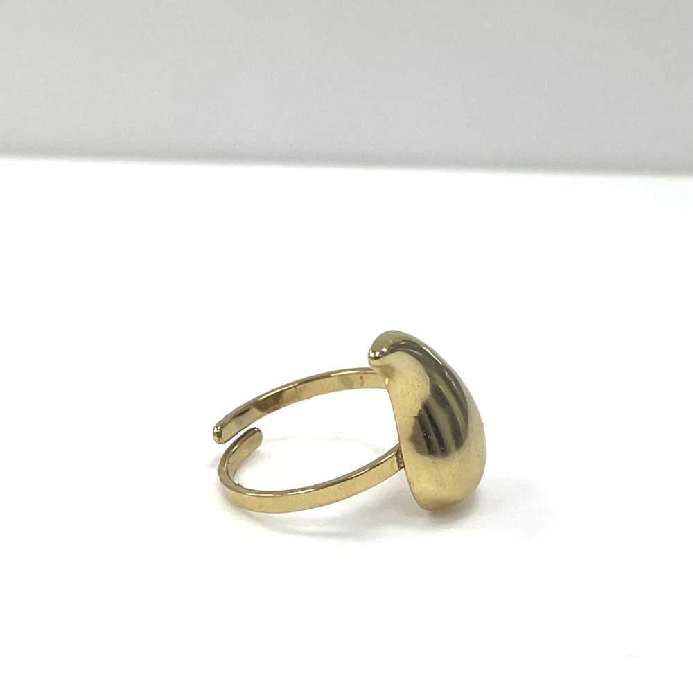Anel em aço dourado - Outlet - Ortiz Jóias - Sweet Apple ® Relojoaria | Joalharia | Ourivesaria