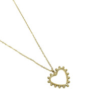 Colar em aço com coração