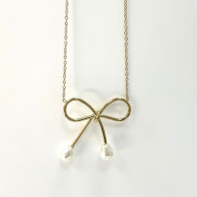 Colar Dourado Laço - Outlet - Ortiz Jóias - Sweet Apple ® Relojoaria | Joalharia | Ourivesaria