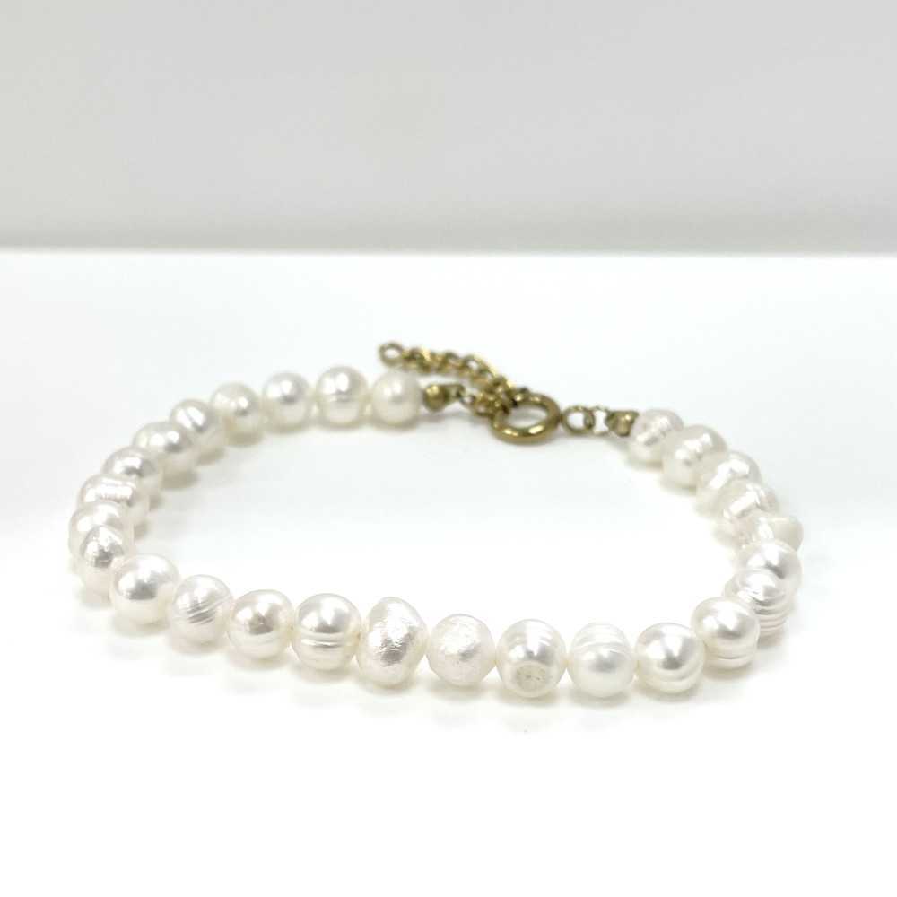 Pulseira em aço com pérolas - Outlet - Ortiz Jóias - Sweet Apple ® Relojoaria | Joalharia | Ourivesaria