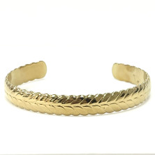 Pulseira em aço dourada