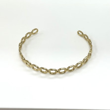 Pulseira em aço dourada - Outlet - Ortiz Jóias