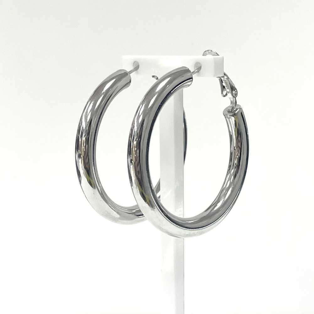 Silver Steel Hoops | Sweet Apple