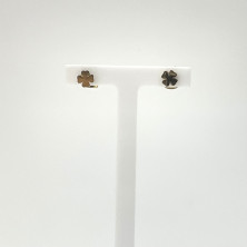 Brincos Trevo em Aço - Outlet - Ortiz Jóias