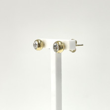 Brincos Dourados em Aço