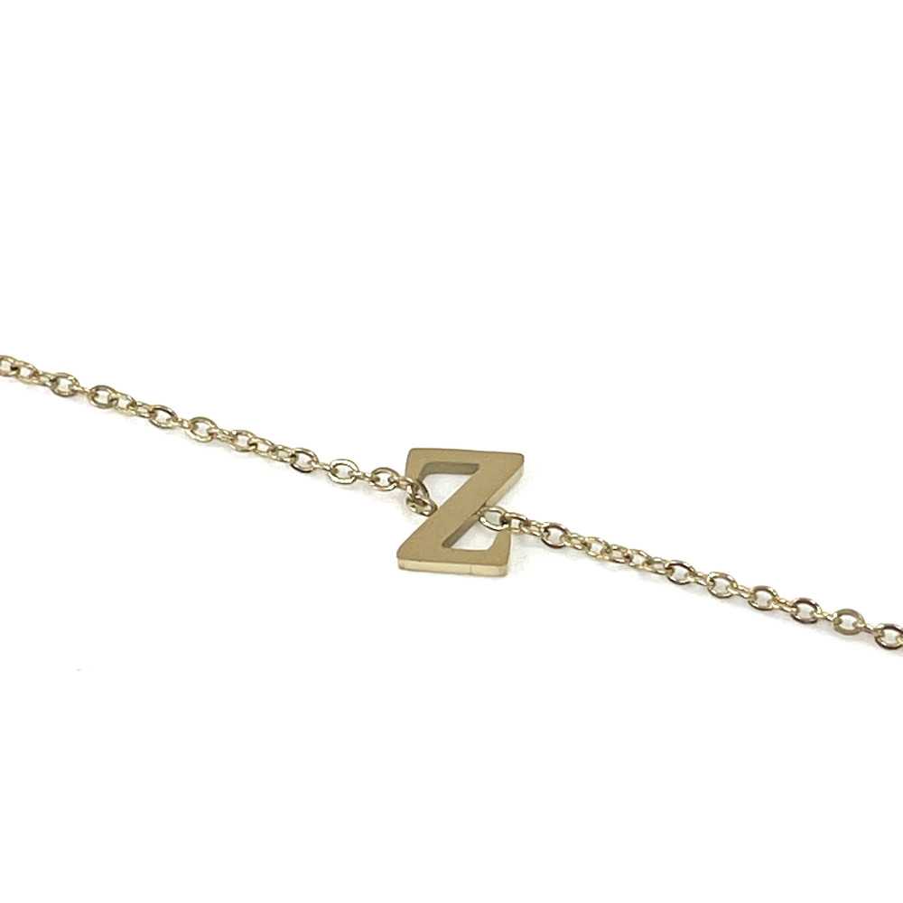Pulseira Letra Z Dourada - Outlet - Ortiz Jóias - Sweet Apple ® Relojoaria | Joalharia | Ourivesaria