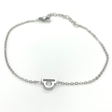 Pulseira em Aço Prateada - Outlet - Ortiz Jóias - Sweet Apple ® Relojoaria | Joalharia | Ourivesaria