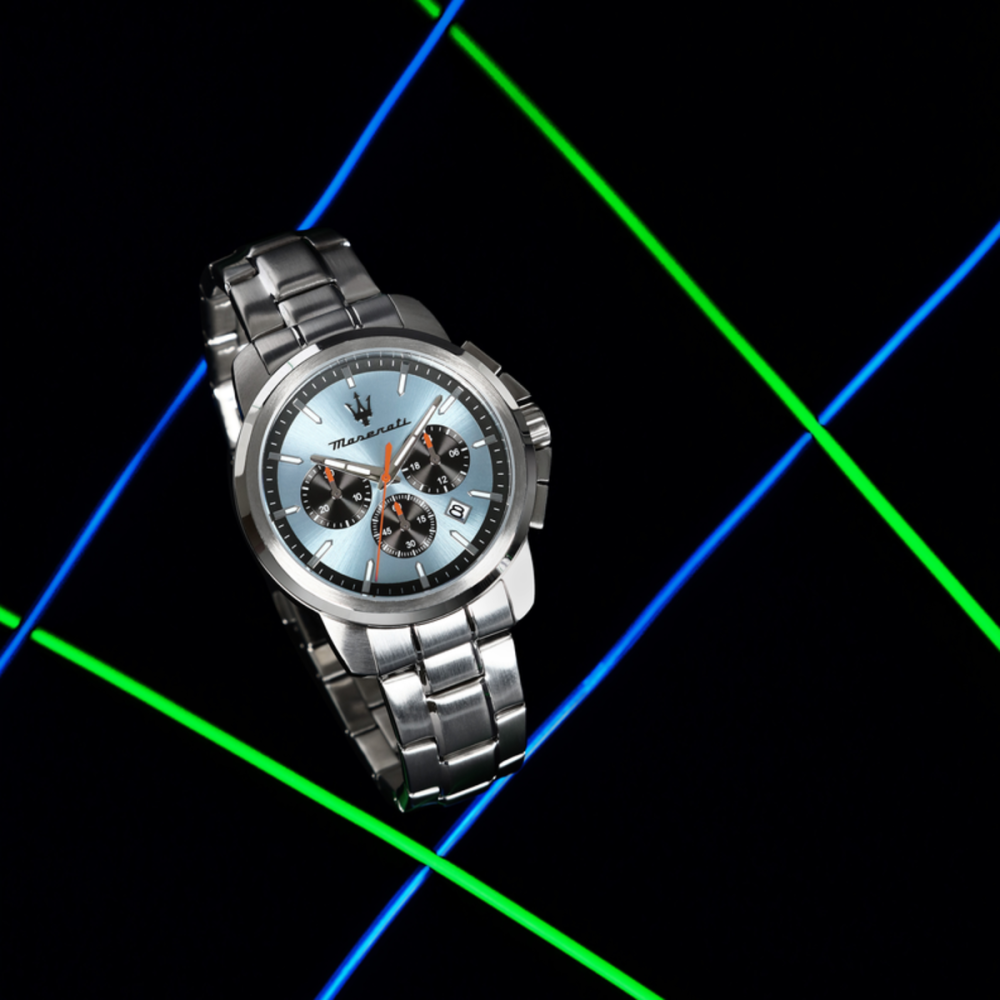 RELÓGIO MASERATI SUCCESSO 42MM CHR BLUE DIAL SS BR - Maserati - Maserati - Sweet Apple ® Relojoaria | Joalharia | Ourivesaria