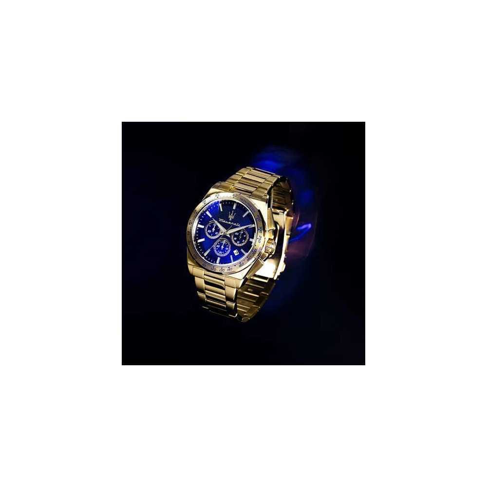 RELÓGIO MASERATI MS VELOCITA 43MM CHRO BLUE DIAL YG - Maserati - Maserati - Sweet Apple ® Relojoaria | Joalharia | Ourivesaria
