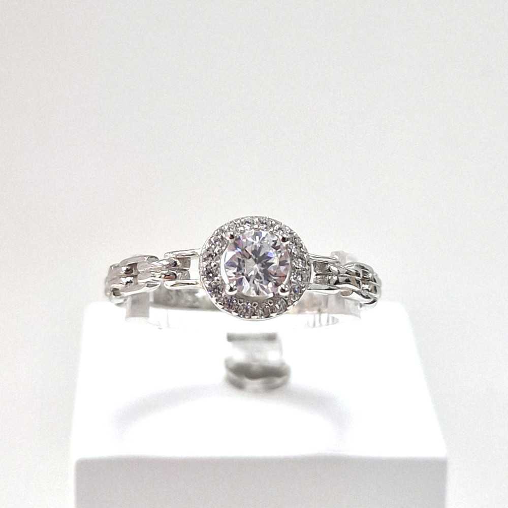 Anel Prata 925 com Zircónia Redonda - Rings - Towanda