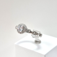 Anel Prata 925 com Zircónia Redonda - Rings - Towanda