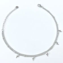 Pulseira em aço para Tornozelo com Raios - Bracelets - Sweet Apple Style