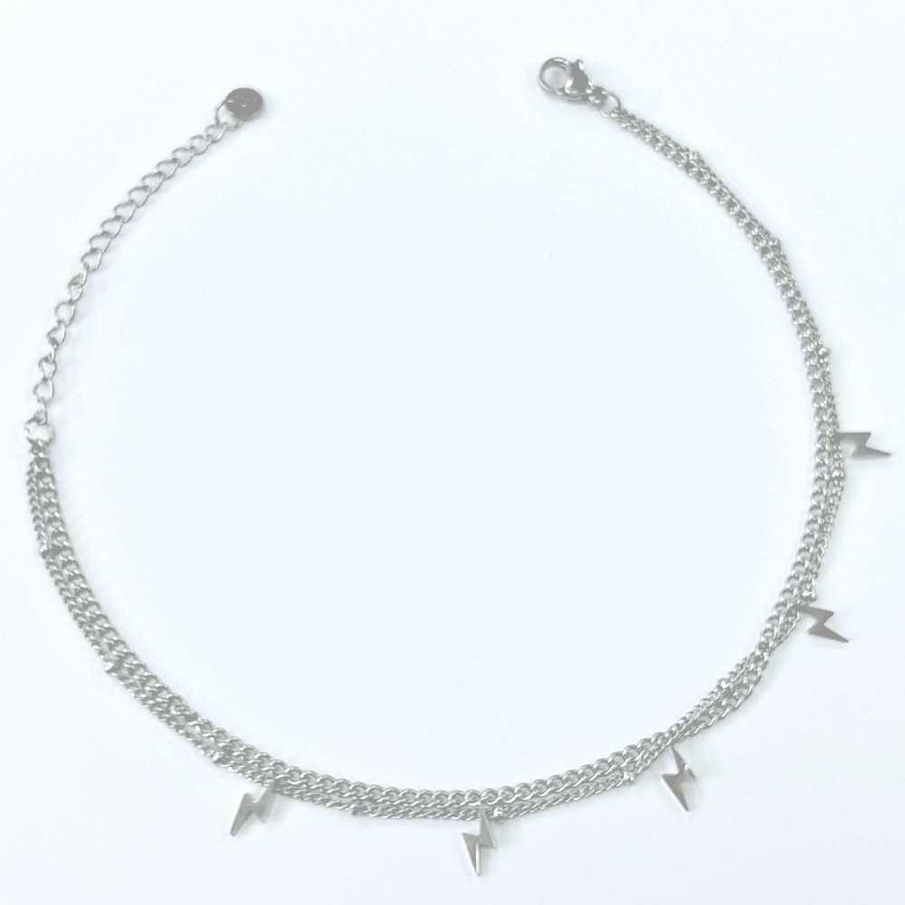 Pulseira em aço para Tornozelo com Raios - Bracelets - Sweet Apple Style