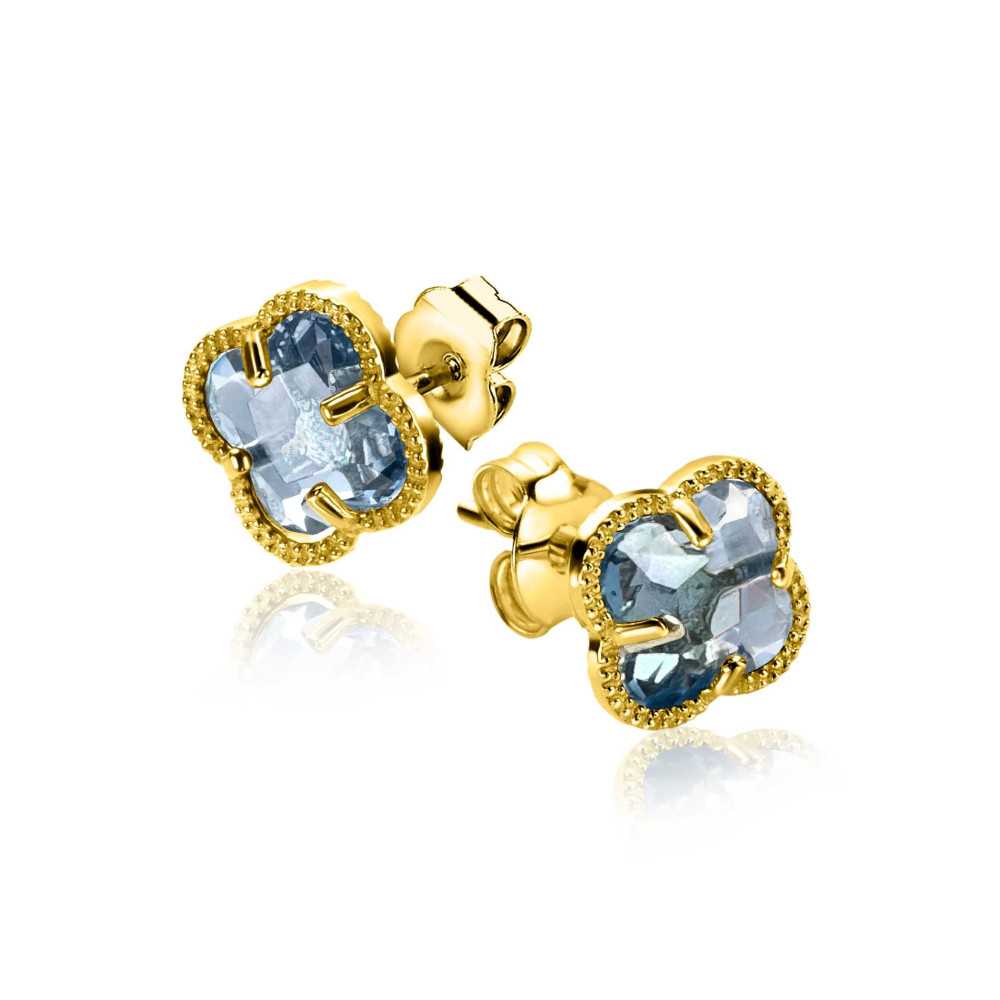 Zinzi Gold-Plated Silver Earrings | Sweet Apple
