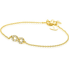 Zinzi Gold-Plated Silver Bracelet | Sweet Apple