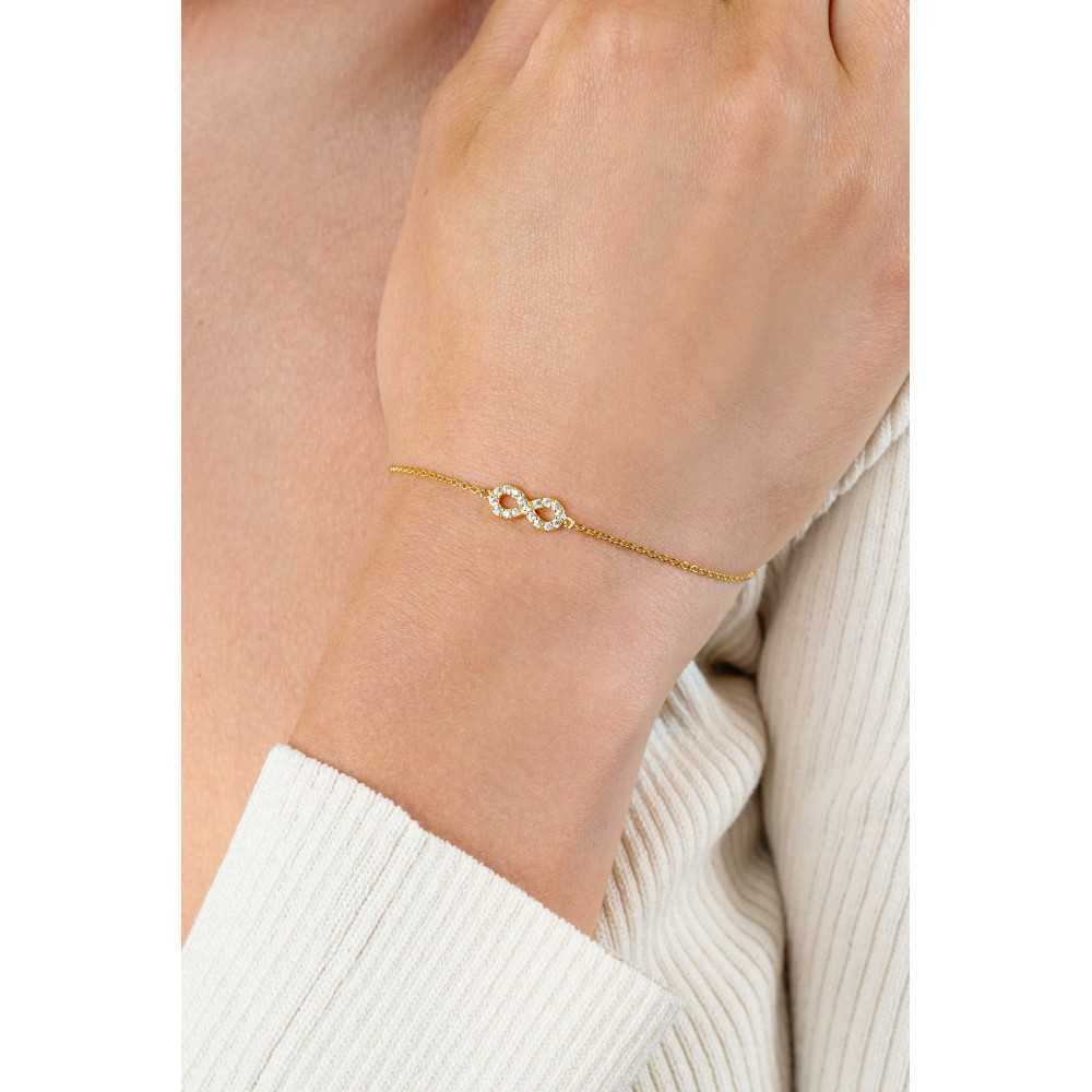 Zinzi Gold-Plated Silver Bracelet | Sweet Apple