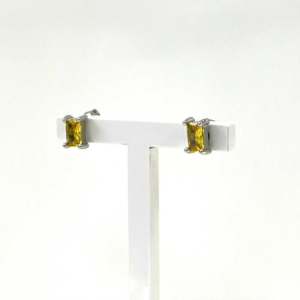 925 Silver Zirconia Amarela Earrings | Sweet Apple