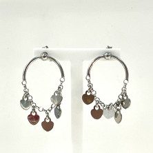 Brincos Prata 925 com Corações