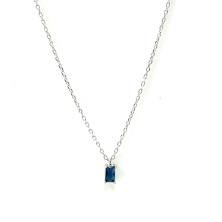 Fio em Prata 925 com Zircónia Azul - Necklaces - Towanda
