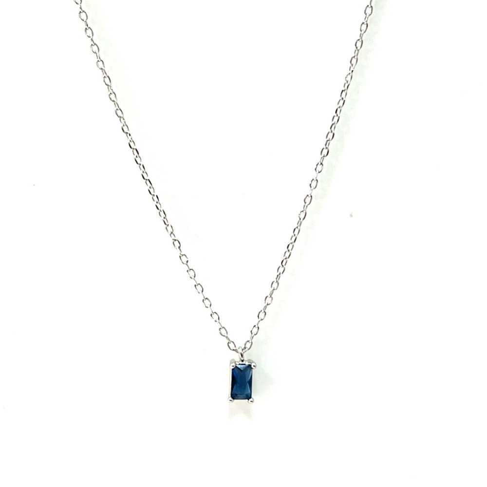 Fio em Prata 925 com Zircónia Azul - Necklaces - Towanda