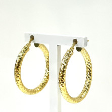 Argolas em Prata Dourada 925