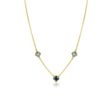 Silver Plated a Gold Zinzi Necklace | Sweet Apple