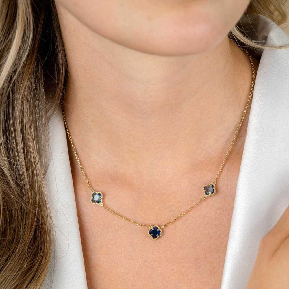Silver Plated a Gold Zinzi Necklace | Sweet Apple