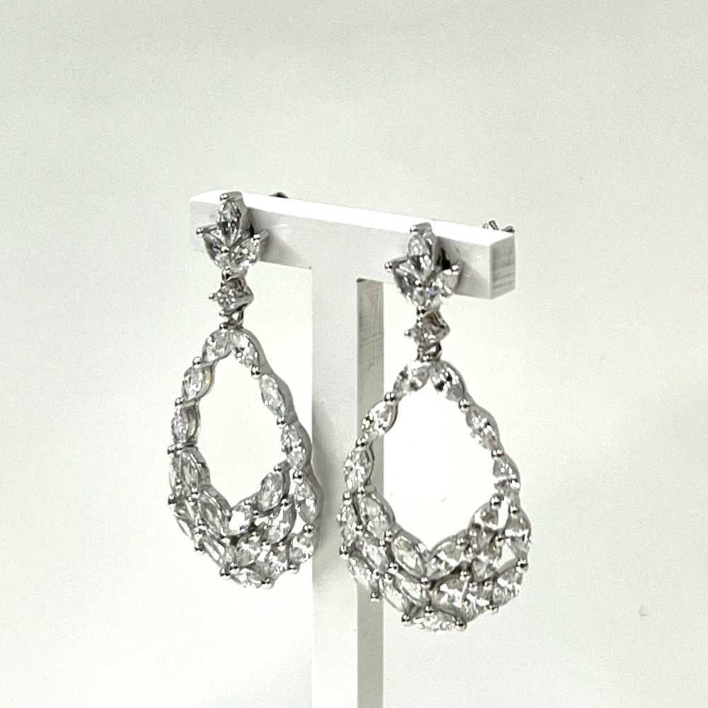 925 Silver Earrings with Zirconia | Sweet Apple