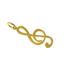 Pendente para Fio em Prata Dourada 925