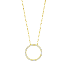 Fio em Prata Dourada 925 com zircónias - Necklaces - LOTUS Silver