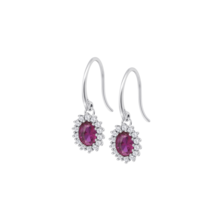 LOTUS SILVER WOMEN'S PINK ZIRCONIA, EARRINGS | Sweet Apple