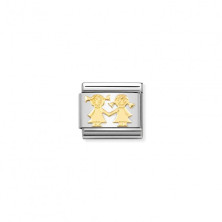 NOMINATION Charm Link Irmãs - Contas P/ Pulseiras - Nomination Links