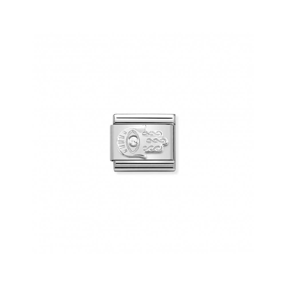 NOMINATION Charm Link Mão de Fátima - Contas P/ Pulseiras - Nomination Links