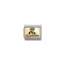 Nomination Gold Policewoman Charm