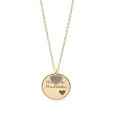 Fio em Prata Dourada 925 "Adoro-te Madrinha" - Colares / Fios - Sweet Apple Silver - Sweet Apple ® Relojoaria | Joalharia | Ouri