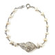 Pulseira com Coração Filigrana e Pérolas - Bracelets - Sweet Apple Silver