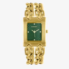 Donatella Verde/Dourado Women's Watch | Sweet Apple