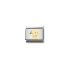 Link Nomination Aço/ouro 18k, Boy | Sweet Apple