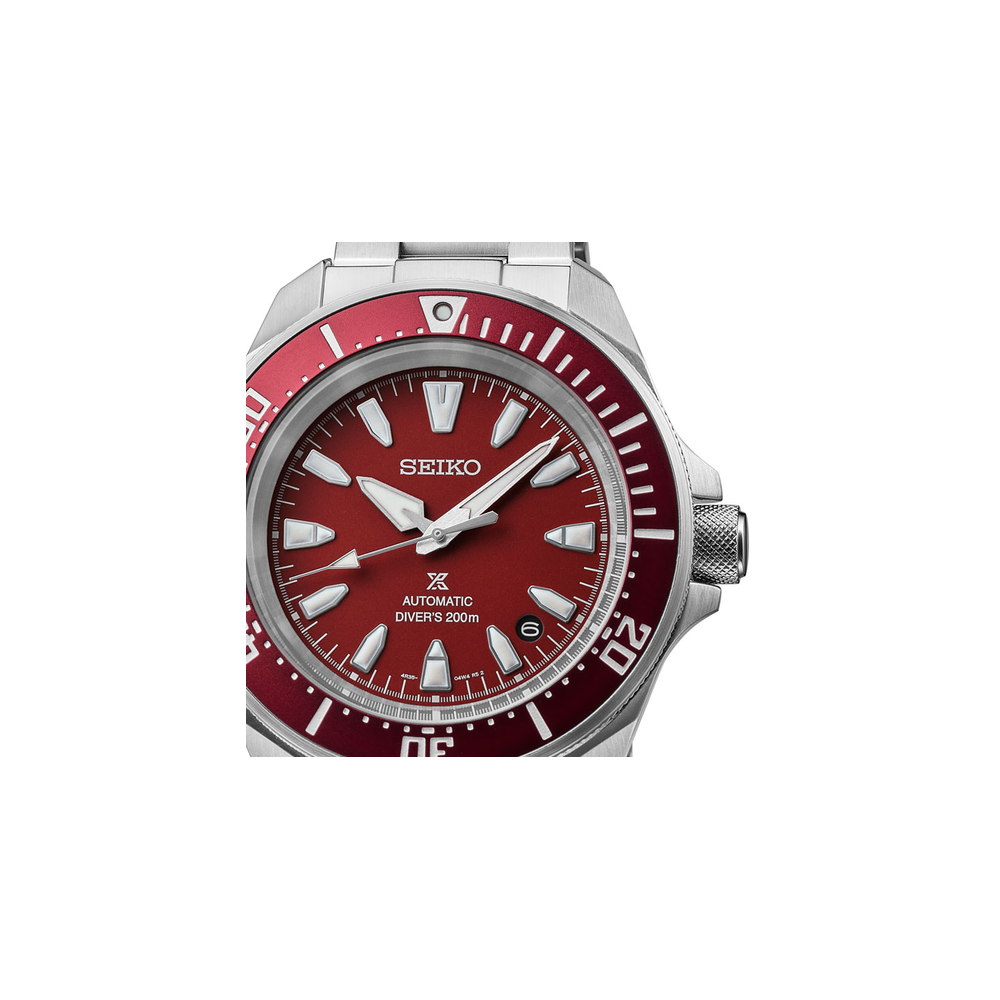 Prospex Mar Samurai 4R35 Vermelho - Seiko - Seiko - Sweet Apple ® Relojoaria | Joalharia | Ourivesaria