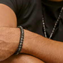 Pulseira de Homem Ulises Pedras Pretas - Pulseiras - Radiant Style - Sweet Apple ® Relojoaria | Joalharia | Ourivesaria