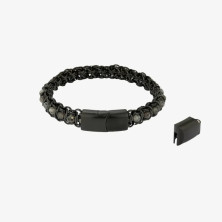 Pulseira de Homem Ulises Pedras Pretas - Pulseiras - Radiant Style - Sweet Apple ® Relojoaria | Joalharia | Ourivesaria