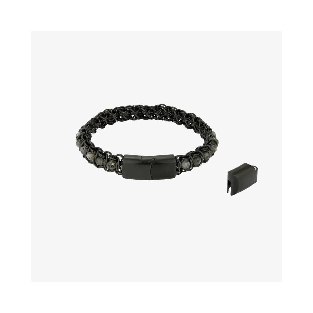 Pulseira de Homem Ulises Pedras Pretas - Pulseiras - Radiant Style - Sweet Apple ® Relojoaria | Joalharia | Ourivesaria
