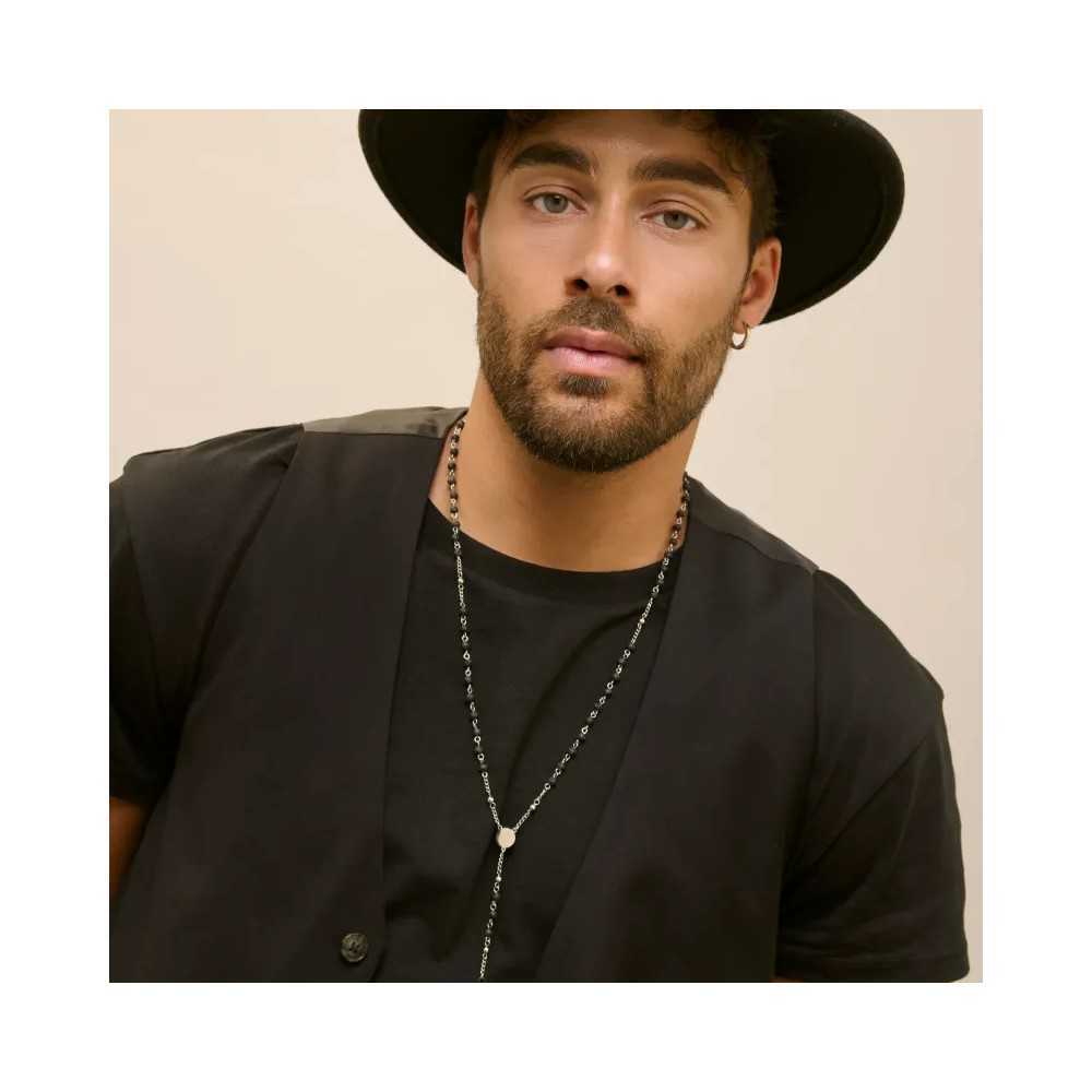 Colar de Homem Iconclast Pedras Preto - Colares / Fios - Radiant Style - Sweet Apple ® Relojoaria | Joalharia | Ourivesaria